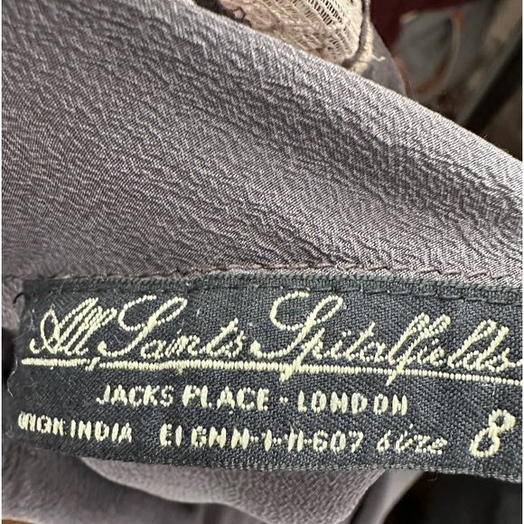 AllSaints spitafields London silk Lucien Slip dress - Picture 5 of 7